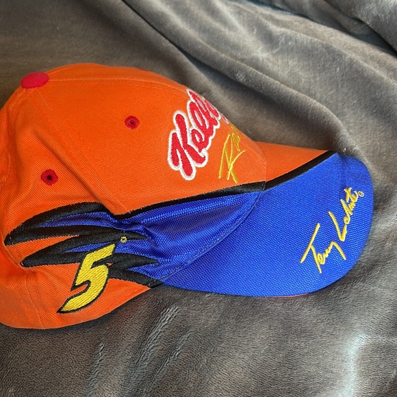 NASCAR - VINTAGE AUTOGRAPHED KELLOGG'S RACING TERRY LABONTE CAP NASCAR HENDRICK - Picture 5 of 13